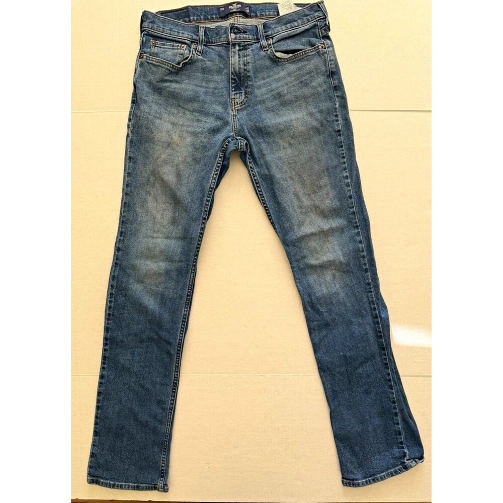 Hollister Epic Flex Bootcut Stretch Blue Denim Jeans Medium Wash 5-Pocket